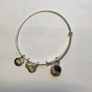 Alex and Ani bracelet with pink birthstone
